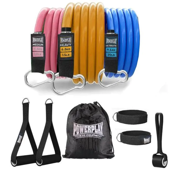Набір еспандерів на 3 джгута PowerPlay PP-4101 Expander Tube Set