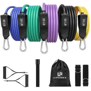Набір еспандерів на 5 джгутів U-POWEX Resistance bands set 