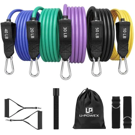 Набір еспандерів на 5 джгутів U-POWEX Resistance bands set 