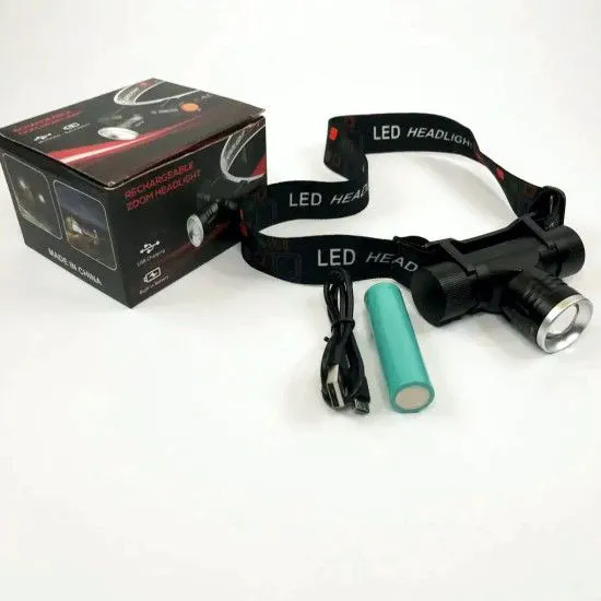 Ліхтар налобний Police 5808-T6 USB (1х18650)
