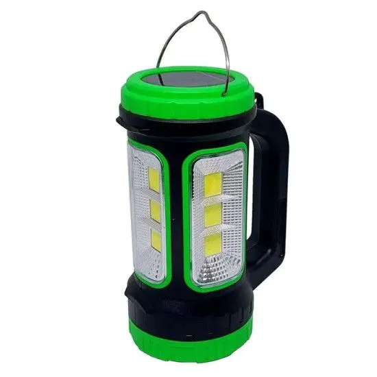 Ліхтар кемпінговий 818C-3W+COB павербанк сонячна батарея ЗУ USB