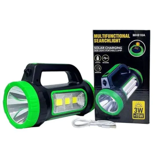 Ліхтар кемпінговий 818C-3W+COB павербанк сонячна батарея ЗУ USB