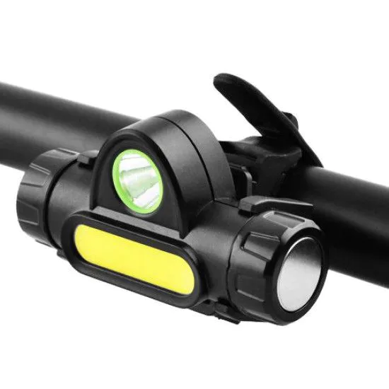 Налобный фонарик BL-872 XPE+COB USB 