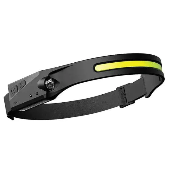 Налобный фонарик BL-G28 XPE+COB с сенсором вкл/выкл