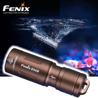 Ліхтарик Fenix E02R бронзовий (48 х 15 х 14 мм)