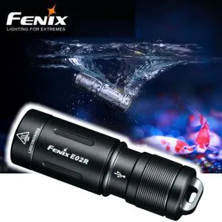 Ліхтарик Fenix E02R чорний (48 х 15 х 14 мм)