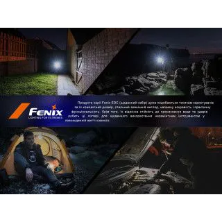 Ліхтарик Fenix E03R V2.0 сірий (53 х 26 х 13 мм)