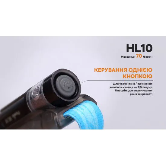 Ліхтар налобний Fenix HL10 purple 