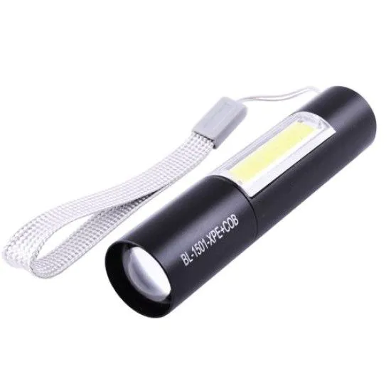 Фонарик BL-510/1501-XPE+COB Li-Ion аккум. USB (9 см)