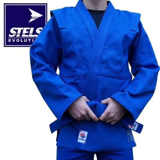 Куртка самбо STELS PROFESSIONAL FIAS синя 
