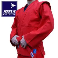 Куртка самбо STELS PROFESSIONAL FIAS червона