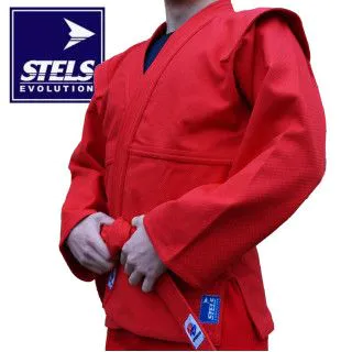 Куртка самбо STELS PROFESSIONAL FIAS червона