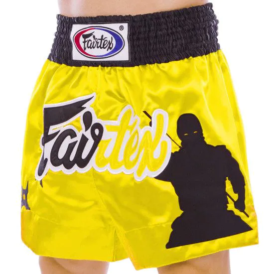 Шорты для кикбоксинга и тайского бокса FAIRTEX желтые