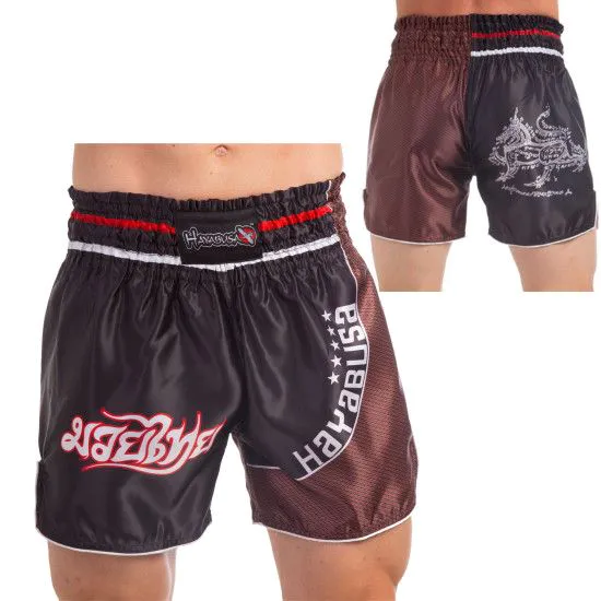 Шорты для тайского бокса и кикбоксинга HAYABUSA LOIN WARRIOR