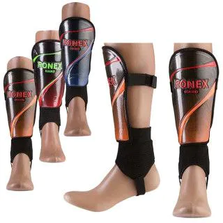 Щитки футбольні із захистом кісточки Ronex (24 см)