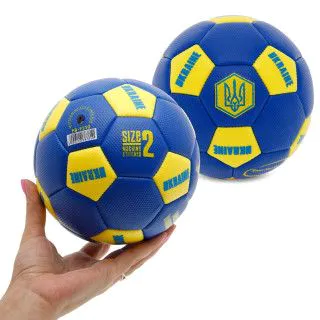 М'яч футбольний №2 Сувенірний UKRAINE International синій