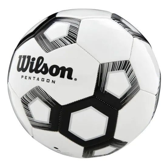 Мяч футбольный Wilson Pentagon white/black size 5