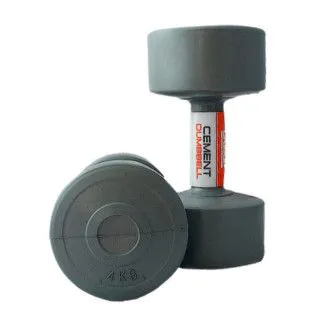 Гантелі для фітнесу 4 кг LiveUp CEMENT DUMBELL (пара)