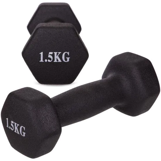 Гантелі для фітнесу 1,5 кг NEOPRENE (пара)