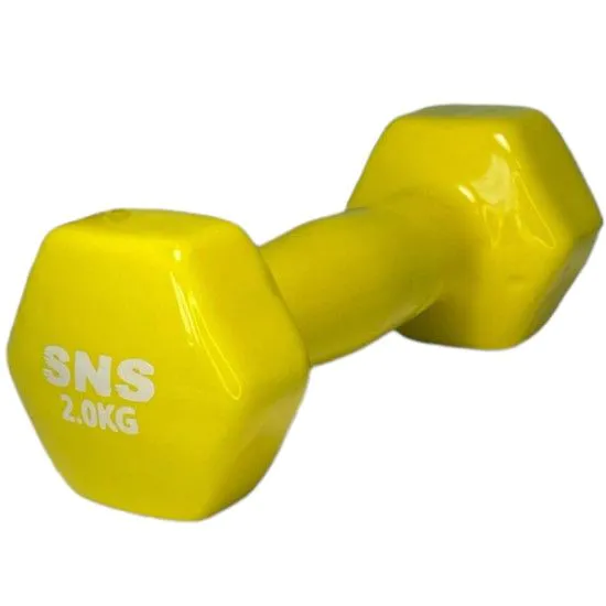 Гантель для фітнесу 2 кг SNS жовта (штука)