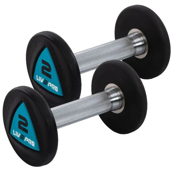 Гантелі 2 кг LiveUp LP8002 PU покриття (пара)