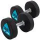 Гантелі 22 кг LiveUp LP8002 PU покриття (пара)