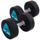 Гантелі 30 кг LiveUp LP8002 PU покриття (пара)