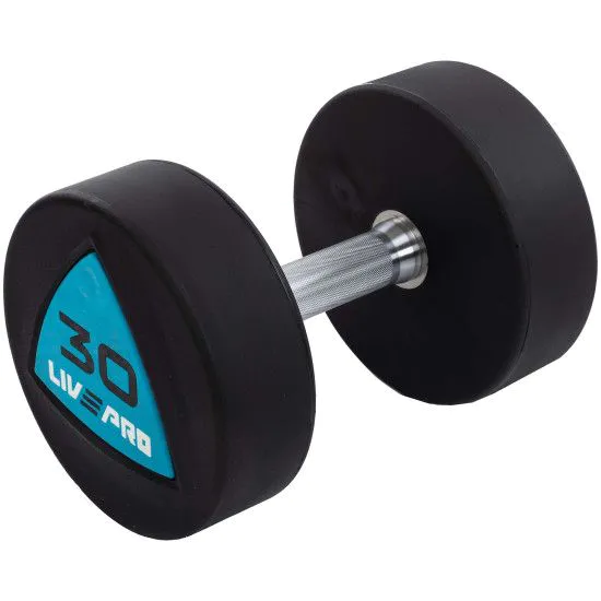 Гантелі 30 кг LiveUp LP8002 PU покриття (пара)