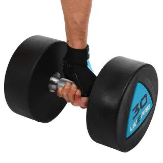 Гантелі 30 кг LiveUp LP8002 PU покриття (пара)