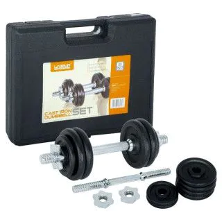 Набір гантелей в кейсі LiveUp DUMBBELL SET 7,5 кг х 2 шт. 
