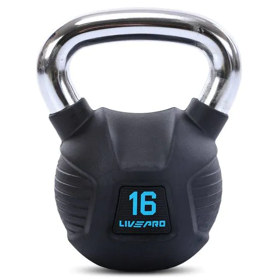 Гиря 16 кг с резиновым покрытием LiveUp LP8043-16