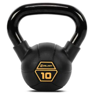 Гиря 10 кг з PVC покриттям сталева Mdbuddy TA-5428