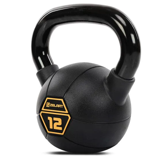 Гиря 12 кг с PVC покрытием стальная Mdbuddy TA-5428