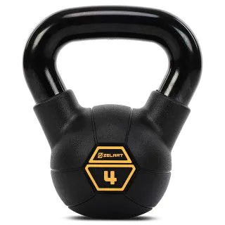 Гиря 4 кг з PVC покриттям сталева Mdbuddy TA-5428