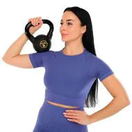 Гиря 6 кг з PVC покриттям сталева Mdbuddy TA-5428