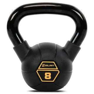 Гиря 8 кг з PVC покриттям сталева Mdbuddy TA-5428