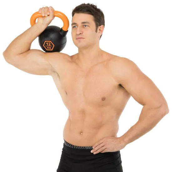 Гиря 12 кг з гумовим покриттям LivePro Urethane competition kettlebell