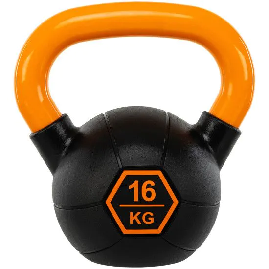 Гиря 16 кг с резиновым покрытием LiveUp Urethane competition kettlebell