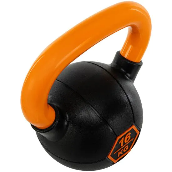 Гиря 16 кг с резиновым покрытием LiveUp Urethane competition kettlebell