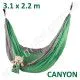 Гамак GreenCamp CANYON парашутний шовк (3,1 х 2,2 м)
