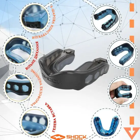 Капа Shock Doctor Gel Max Black
