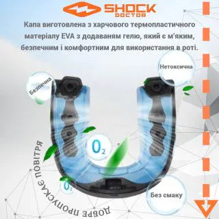 Капа Shock Doctor Gel Max Black/Blue
