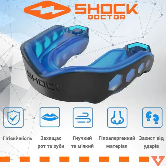 Капа Shock Doctor Gel Max Black/Blue