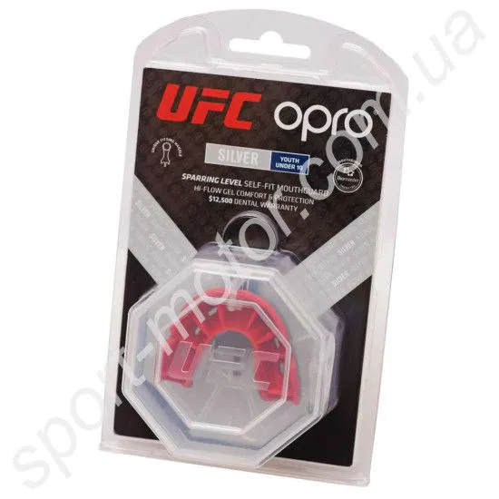 Дитяча капа UFC OPRO Junior Silver black