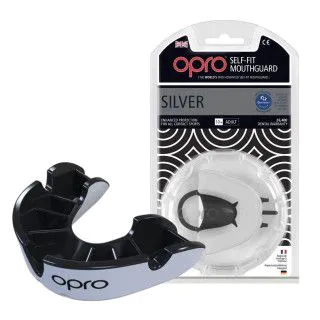 Капа OPRO Silver White / Black