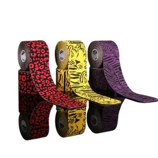 Кінеза тейп Ares Amazon 5 см фіолетова зебра