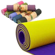 Килимок для йоги та фітнесу Yoga mat TPE + TC 6мм
