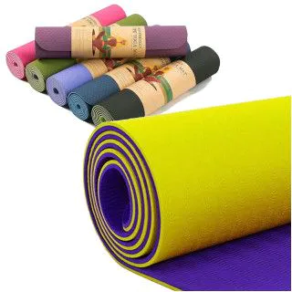 Килимок для йоги та фітнесу Yoga mat TPE + TC 6мм