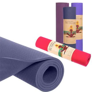 Yoga mat TPE + TC 6 мм килимок