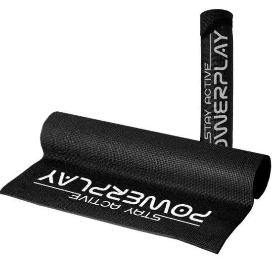 Килимок для йоги PowerPlay 4010 PVC Black 0,6 см 
